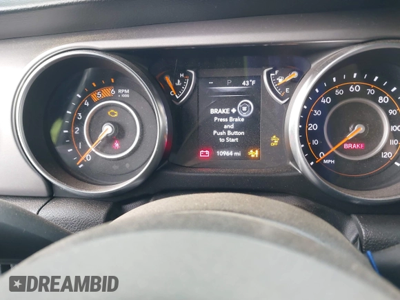 2023 Jeep Wrangler Unlimited Willys Sport with VIN 1C4HJXDM0PW515898, listed as a IAAI auction lot 41419267 with 10,964 mi miles and . Bid and sale history available at DreamBid. Image 7.