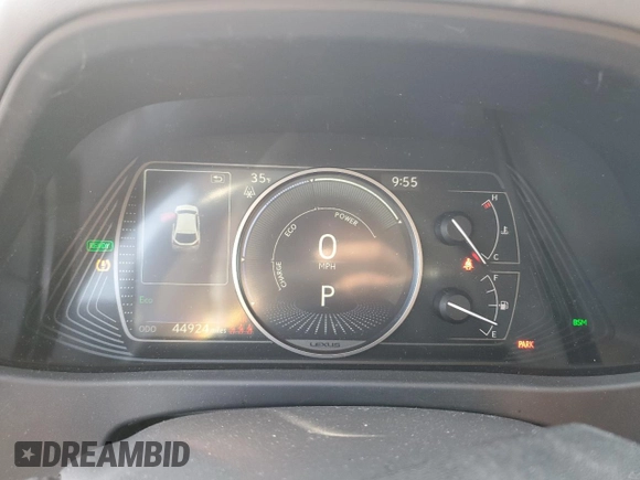 2022 Lexus UX 250h with VIN JTHP9JBH8N2057425, listed as a Copart auction lot 45984885 with 44,924 mi miles and Salvage title. Bid and sale history available at DreamBid. Image 9.