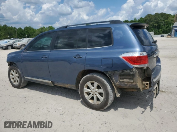 2013 Toyota Highlander with VIN 5TDZA3EH7DS041247, listed as a Copart auction lot 54598755 with 143,619 mi miles and Salvage Title. Bid and sale history available at DreamBid. Image 2.