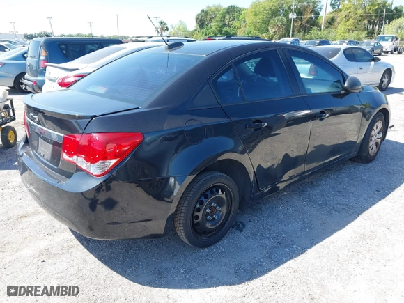 2015 Chevrolet Cruze LS with VIN 1G1PA5SH4F7145689, listed as a IAAI auction lot 41791381 with 100,443 mi miles. Bid and sale history available at carsss.com. Image 4.