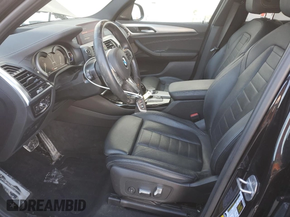 2019 BMW X3 M40i with VIN 5UXTS3C58K0Z07659, listed as a Copart auction lot 45926145 with 36,972 mi miles and Salvage Title. Bid and sale history available at DreamBid. Image 7.