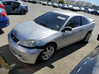 2005 Honda Civic Cpe VP with VIN 1HGEM22165L049626, listed as a Copart auction lot 61243864 with 198,491 mi miles and Salvage Title. Bid and sale history available at carsss.com. Image 1.