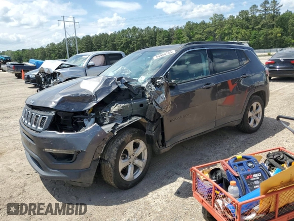 2019 Jeep Compass Latitude with VIN 3C4NJCBB7KT699300, listed as a Copart auction lot 54940155 with 64,843 mi miles and Salvage title. Bid and sale history available at DreamBid. Image 1.
