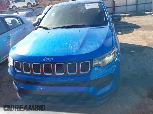 2023 Jeep Compass Sport z VIN 3C4NJDAN6PT548943, wystawiony jako IAAI lot #41631738 z przebiegiem 29 139 mil mil oraz . Historia ofert i sprzedaży dostępna na DreamBid. Obrazek 12.