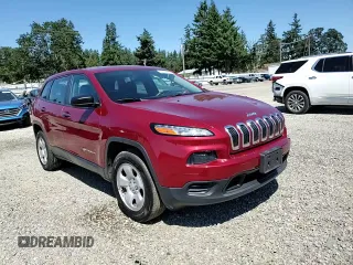 2017 Jeep Cherokee Sport with VIN 1C4PJMABXHD230619, listed as a Copart auction lot 64120275 with 101,327 mi miles and Salvage title. Bid and sale history available at DreamBid. Image 14.