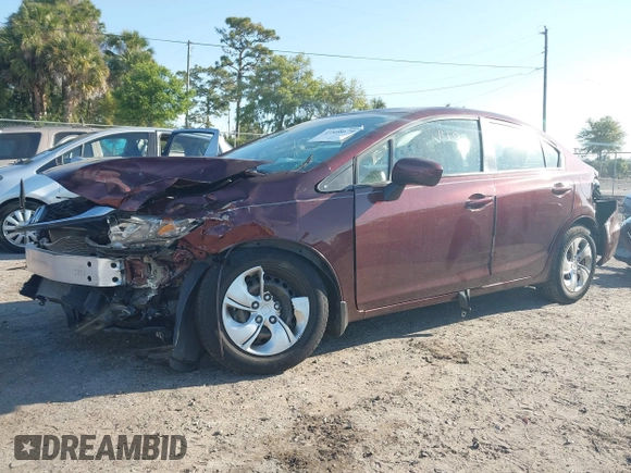 2015 Honda Civic LX with VIN 19XFB2F59FE026566, listed as a IAAI auction lot 41898679 with 42,112 mi miles. Bid and sale history available at carsss.com. Image 18.