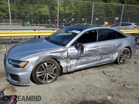 2022 Audi A6 Prestige with VIN WAUM2BF25NN054403, listed as a Copart auction lot 69355154 with 34,864 mi miles and Salvage Title. Bid and sale history available at carsss.com. Image 1.