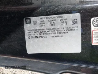 2018 Chevrolet Camaro 1SS z VIN 1G1FF1R7XJ0102124, wystawiony jako IAAI lot #42292031 z przebiegiem 117 098 mil mil oraz . Historia ofert i sprzedaży dostępna na DreamBid. Obrazek 9.