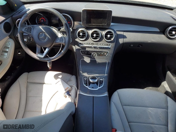 2018 Mercedes-Benz C-Class C 300 with VIN 55SWF4JB7JU267685, listed as a Copart auction lot 48521935 with 42,683 mi miles and Salvage Title. Bid and sale history available at carsss.com. Image 8.