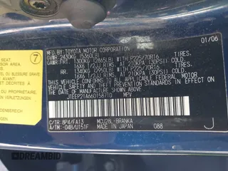 2006 Toyota Highlander w/3rd Row z VIN JTEEP21A660158710, wystawiony jako IAAI lot #42276144 z przebiegiem 260 158 mil mil oraz . Historia ofert i sprzedaży dostępna na DreamBid. Obrazek 9.