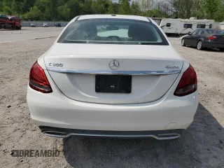2017 Mercedes-Benz C 300 with VIN 55SWF4KBXHU228730, listed as a Copart auction lot 54656695 with 97,503 mi miles and Salvage title. Bid and sale history available at DreamBid. Image 6.