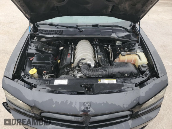 2008 Dodge Charger SRT-8 with VIN 2B3KA73W18H154739, listed as a Copart auction lot 44809055 with 205,634 mi miles and Salvage Title. Bid and sale history available at DreamBid. Image 11.