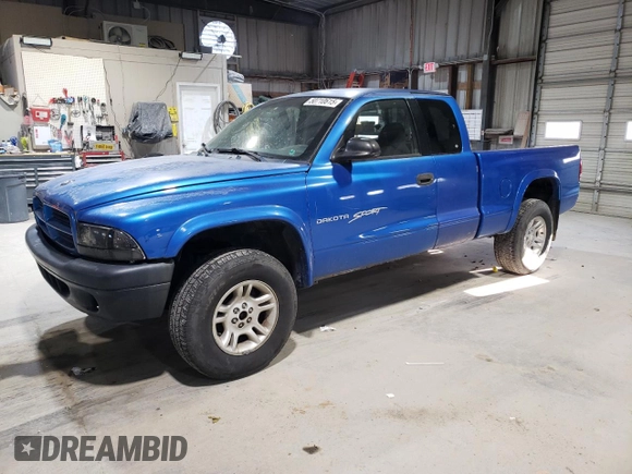2001 Dodge Dakota Sport with VIN 1B7GG22N51S186848, listed as a Copart auction lot 50710615 with 209,517 mi miles and Salvage Title. Bid and sale history available at carsss.com. Image 1.