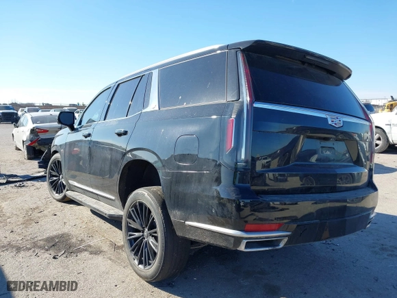 2021 Cadillac Escalade Premium Luxury Platinum with VIN 1GYS4DKL6MR477152, listed as a IAAI auction lot 41388523 with 60,719 mi miles. Bid and sale history available at carsss.com. Image 3.