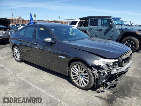 2012 BMW 5 Series 550i with VIN WBAFR9C53CDV58317, listed as a Copart auction lot 48125105 with 94,173 mi miles and Salvage Title. Bid and sale history available at carsss.com. Image 4.