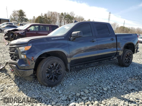2023 Chevrolet Silverado 1500 Custom with VIN 1GCPDBEK7PZ159886, listed as a Copart auction lot 46470465 with 46,263 mi miles and Salvage Title. Bid and sale history available at DreamBid. Image 1.