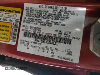 2013 Ford Fusion SE with VIN 3FA6P0H73DR102301, listed as a Copart auction lot 46569615 with 269,095 mi miles and Clean Title. Bid and sale history available at carsss.com. Image 12.