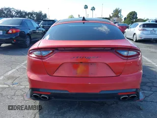 2020 Kia Stinger GT-Line with VIN KNAE15LA6L6081184, listed as a IAAI auction lot 41587668 with 52,168 mi miles. Bid and sale history available at carsss.com. Image 16.