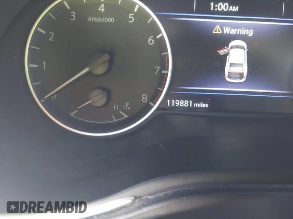 2018 Nissan Maxima SV with VIN 1N4AA6AP1JC370119, listed as a IAAI auction lot 41419190 with 119,881 mi miles. Bid and sale history available at carsss.com. Image 15.