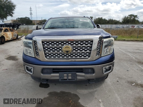 2016 Nissan Titan XD Platinum Reserve with VIN 1N6BA1F25GN503098, listed as a Copart auction lot 79867324 with 92,467 mi miles and Salvage Title. Bid and sale history available at carsss.com. Image 5.
