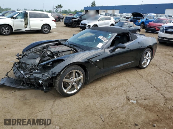 2015 Chevrolet Corvette 3LT with VIN 1G1YF3D73F5104562, listed as a Copart auction lot 61180025 with 55,914 mi miles and Clean title. Bid and sale history available at DreamBid. Image 1.