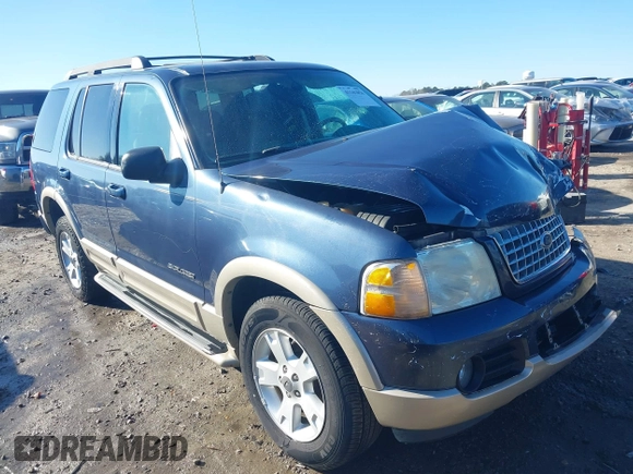 2005 Ford Explorer Eddie Bauer with VIN 1FMDU74K45UA77900, listed as a IAAI auction lot 41162856 with 214,538 mi miles and . Bid and sale history available at DreamBid. Image 1.