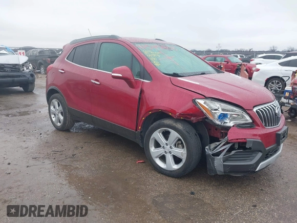 2015 Buick Encore with VIN KL4CJASB3FB257465, listed as a IAAI auction lot 41545803 with 65,881 mi miles and . Bid and sale history available at DreamBid. Image 1.