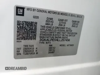 2020 GMC Terrain SLT с VIN 3GKALPEV4LL257456, выставлен на аукционе Copart как лот 55268455 с пробегом 125 768 миль миль и Списание • Salvage title. История ставок и продаж доступна на DreamBid. Изображение 14.