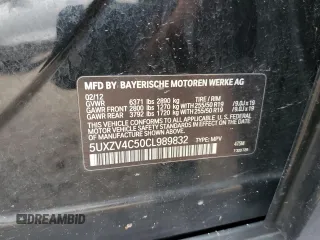 2012 BMW X5 35i with VIN 5UXZV4C50CL989832, listed as a Copart auction lot 62606485 with 157,025 mi miles and Clean title. Bid and sale history available at DreamBid. Image 13.