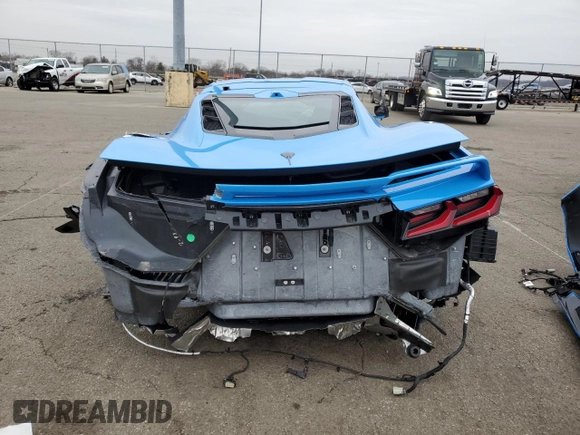 2022 Chevrolet Corvette 2LT with VIN 1G1YB2D45N5121874, listed as a Copart auction lot 44757845 with 2,047 mi miles and Salvage Title. Bid and sale history available at carsss.com. Image 6.