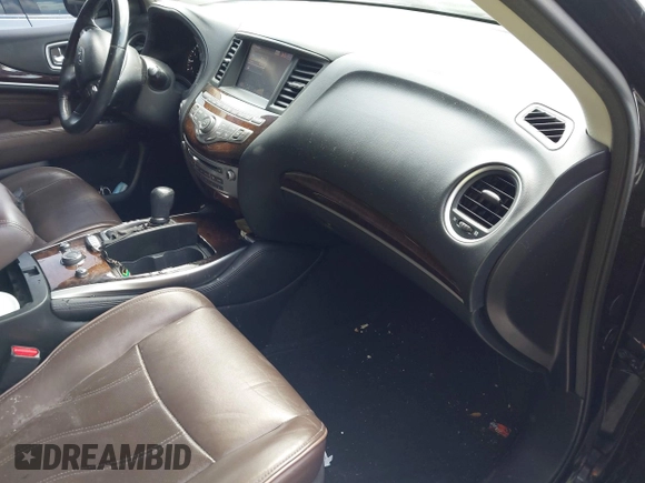 2014 Infiniti QX60 with VIN 5N1AL0MMXEC507093, listed as a IAAI auction lot 42182083 with 117,238 mi miles and . Bid and sale history available at DreamBid. Image 5.