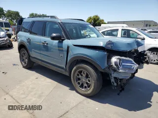 2023 Ford Bronco Sport Big Bend with VIN 3FMCR9B69PRD42089, listed as a Copart auction lot 54880595 with 34,984 mi miles and Salvage title. Bid and sale history available at DreamBid. Image 4.
