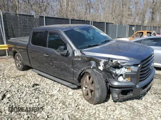 2016 Ford F-150 XLT with VIN 1FTFW1EF5GFA68734, listed as a Copart auction lot 46678075 with 105,066 mi miles and Salvage Title. Bid and sale history available at carsss.com. Image 4.