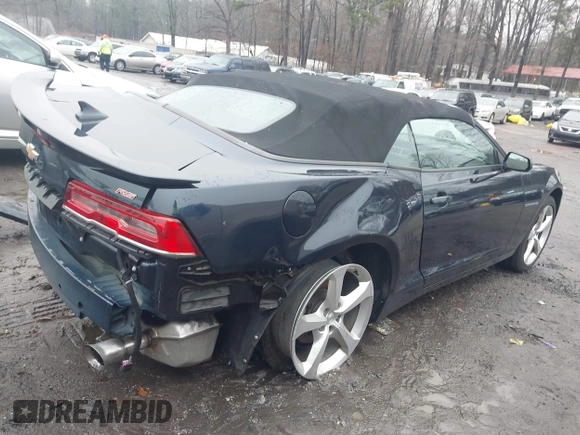 2015 Chevrolet Camaro LT with VIN 2G1FF3D3XF9273985, listed as a IAAI auction lot 41430784 with 91,994 mi miles. Bid and sale history available at carsss.com. Image 4.