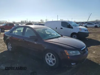 2006 Hyundai Sonata GLS with VIN 5NPEU46F76H090837, listed as a Copart auction lot 80786564 with 109,886 mi miles and Clean Title. Bid and sale history available at DreamBid. Image 4.