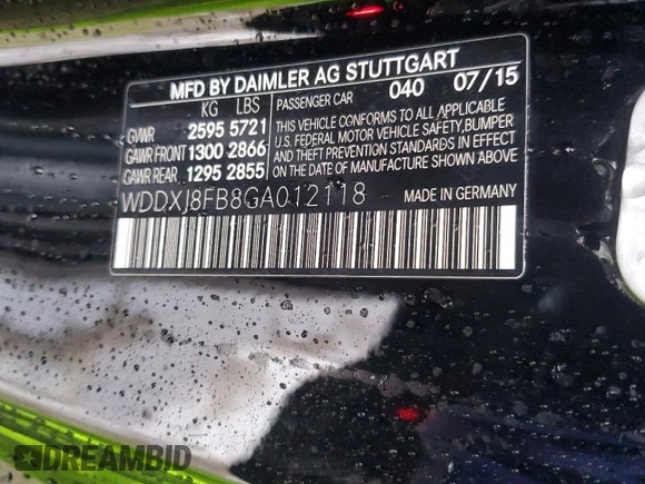 2016 Mercedes-Benz S-Class S 550 with VIN WDDXJ8FB8GA012118, listed as a Copart auction lot 45184945 with 85,606 mi miles and Salvage Title. Bid and sale history available at carsss.com. Image 13.