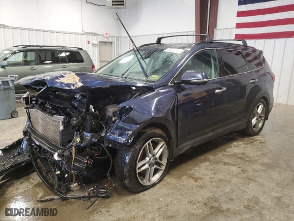 2017 Hyundai Santa Fe Limited Ultimate with VIN KM8SRDHF4HU242191, listed as a Copart auction lot 49065985 with 124,505 mi miles and Salvage Title. Bid and sale history available at carsss.com. Image 1.