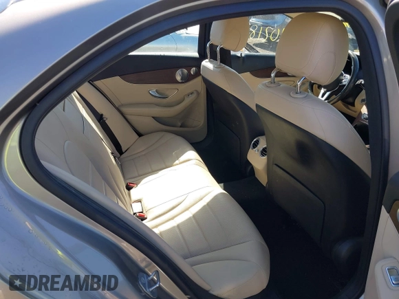 2019 Mercedes-Benz C 300 with VIN WDDWF8EB8KR515401, listed as a IAAI auction lot 41702180 with 54,107 mi miles and . Bid and sale history available at carsss.com. Image 8.