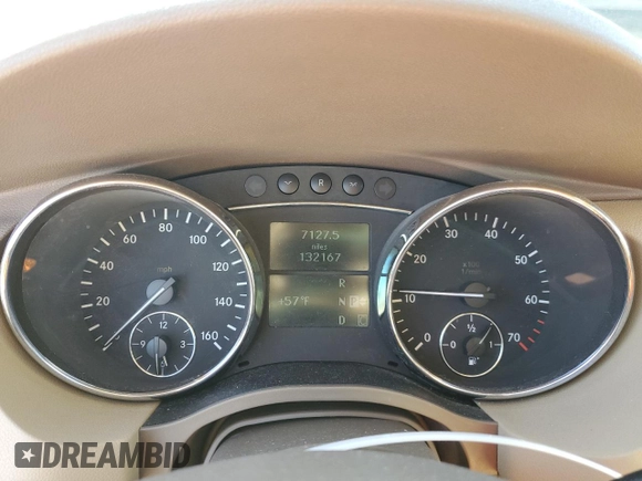 2006 Mercedes-Benz R 3.5L with VIN 4JGCB65E26A011594, listed as a Copart auction lot 52718575 with 132,167 mi miles and Salvage Title. Bid and sale history available at carsss.com. Image 9.