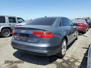 2014 Audi A4 Premium Plus with VIN WAUHFAFL9EN013443, listed as a Copart auction lot 58468394 with 149,965 mi miles and Salvage title. Bid and sale history available at DreamBid. Image 3.