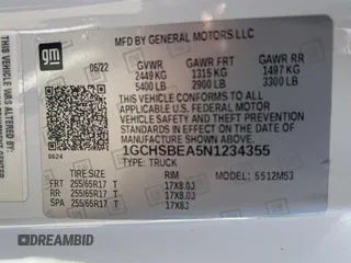 2022 Chevrolet Colorado 2WD Work Truck z VIN 1GCHSBEA5N1234355, wystawiony jako Copart lot #50045205 z przebiegiem 29 832 mil mil oraz Szkoda całkowita • Salvage title. Historia ofert i sprzedaży dostępna na DreamBid. Obrazek 10.