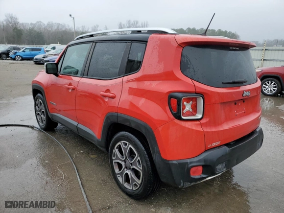 2015 Jeep Renegade Limited with VIN ZACCJADT6FPB89390, listed as a Copart auction lot 44726125 with 128,147 mi miles and Salvage Title. Bid and sale history available at carsss.com. Image 2.