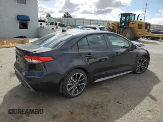2020 Toyota Corolla SE with VIN 5YFS4RCE6LP043227, listed as a Copart auction lot 48500835 with 39,330 mi miles and Salvage Title. Bid and sale history available at carsss.com. Image 3.