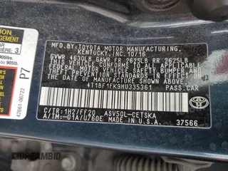 2017 Toyota Camry XLE with VIN 4T1BF1FK9HU335361, listed as a Copart auction lot 49990485 with 256,587 mi miles and Clean Title. Bid and sale history available at carsss.com. Image 12.