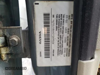 2002 Volvo V70 with VIN YV1SJ58DX21249326, listed as a Copart auction lot 70977624 with 0 mi miles and Salvage Title. Bid and sale history available at carsss.com. Image 15.