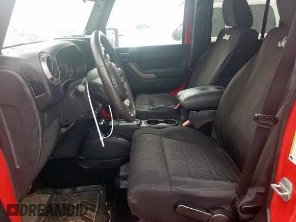 2012 Jeep Wrangler Unlimited Sport with VIN 1C4BJWDG9CL152362, listed as a Copart auction lot 55319935 with 84,641 mi miles and Salvage title. Bid and sale history available at DreamBid. Image 7.