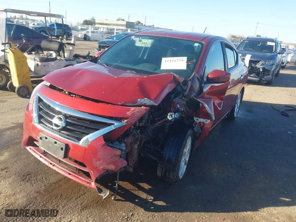 2017 Nissan Versa Sedan SV with VIN 3N1CN7AP2HL808080, listed as a IAAI auction lot 41422779 with 188,334 mi miles. Bid and sale history available at carsss.com. Image 6.
