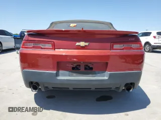 2015 Chevrolet Camaro LT with VIN 2G1FF3D39F9297369, listed as a Copart auction lot 53297695 with 105,471 mi miles and Salvage Title. Bid and sale history available at carsss.com. Image 6.