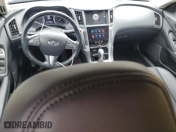 2015 Infiniti Q50 with VIN JN1BV7APXFM342123, listed as a Copart auction lot 58761595 with 88,260 mi miles and Salvage title. Bid and sale history available at DreamBid. Image 8.