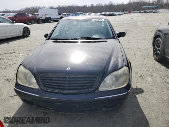 2000 Mercedes-Benz S-Class with VIN WDBNG75J6YA047971, listed as a Copart auction lot 44158815 with 0 mi miles and Salvage Title. Bid and sale history available at carsss.com. Image 5.